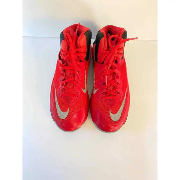 Nike Fusion Prime Hype DF 11 Mens Size US 6 Athletic Lace-UP Red Black Sneakers